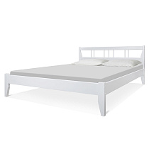 Кровать Елена 2 ВМК-Шале в белом цвете общий вид