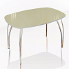 Стол обеденный 700 со стеклом Лотос (Лакобель ваниль) в интернет-портале Алеана-мебель