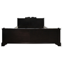 Кровать Монтана ВМК-Шале цвет венге вид со стороны изножья