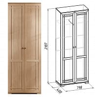 Шкаф для одежды Sherlock 11, дуб сонома