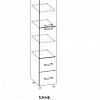 Шкаф пенал 400 Контемп в интернет-портале Алеана-Мебель