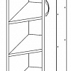 Тумба угловая не гнутая Т-2867 (серия Хай-Тек Бриз) в интернет-портале Алеана-Мебель