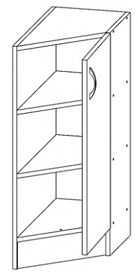 Тумба угловая не гнутая Т-2867 (серия Хай-Тек Бриз) в интернет-портале Алеана-Мебель