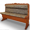 Кухонный прямой диван из массива Шерлок в интернет-портале Алеана-Мебель