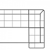 Кухонный угловой диван Мадрид Седьмая карета схема с размерами