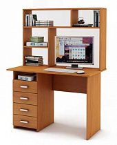 Компьютерный стол Лайт-4, 5 с надстройкой в интернет-портале Алеана-Мебель