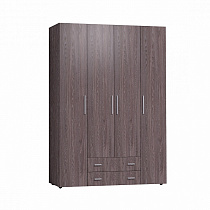 Шкаф для одежды и белья Монако 555 Стандарт, Ясень Анкор темный в интернет-портале Алеана-Мебель