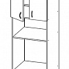 Шкаф под духовку и микроволновку Т-3092  в интернет-портале Алеана-Мебель