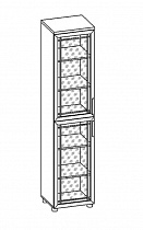 Шкаф для книг МК 48 модуль 196 Корвет схема