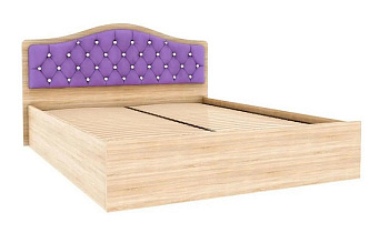 Кровать с подъемным механизмом Дели 140х200, дуб сонома/сирень в интернет-портале Алеана-Мебель