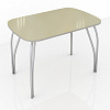 Стол обеденный 600 со стеклом Лотос (Лакобель ваниль) в интернет-портале Алеана-мебель