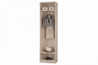 Шкаф для одежды Верона с выдвижной штангой 600, дуб атланта наполнение