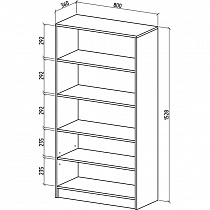 Схема стеллажа Бостон-3