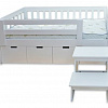 Детская кровать Вади 4 с табуретом и 4 ящиками в интернет-портале Алеана-Мебель