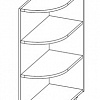 Тумба-стеллаж угловая Т-790 в интернет-портале Алеана-Мебель