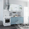 Кухня 1,5м Бьянка (голубые блестки/фотопечать) в интернет-портале Алеана-Мебель