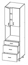 Шкаф под духовку или микроволновку Т-2691  в интернет-портале Алеана-Мебель