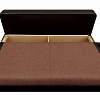 Диван-еврокнижка Амстердам Мини рогожка коричневая Фотодиван ящик для белья