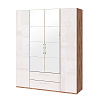 Шкаф для одежды с ящик 4-х дв. с зеркалом Монреаль 02 в интернет-портале Алеана-Мебель