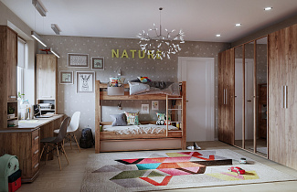 Молодежная комната Nature (комплект 3) в интернет-портале Алеана-Мебель