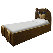 Кровать детская Медвежонок ВМК-Шале общий вид с постелью