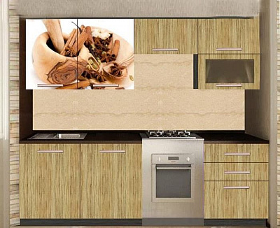 Кухонный гарнитур с фотопечатью Алиса-27 в интернет-портале Алеана-Мебель