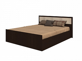 Кровать 160*200 с проложками ДСП, без матраса Фиеста LIGHT венге в интернет-портале Алеана-Мебель