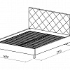 Кровать латте МК 52 модуль 93.14М Корвет схема