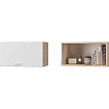 Шкаф настенный Скайлайн (600) с горизонтальной дверью белый в интернет-портале Алеана-Мебель