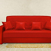 Офисный диван Престиж красный Фотодиван в интерьере
