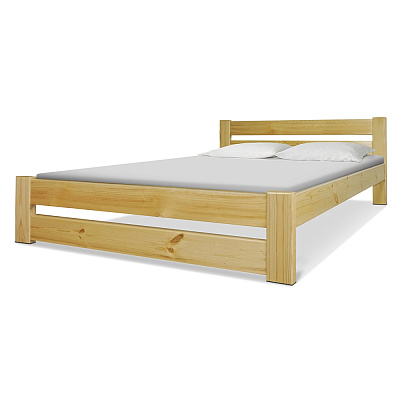 Кровать из массива Бостон ВМК-Шале цвет ольха общий вид изделия