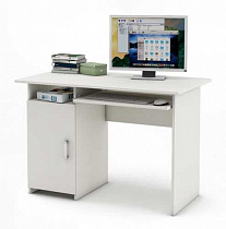 Компьютерный стол Лайт-2К ВМФ белый