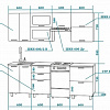 Кухонный гарнитур Модерн (Лаванда) Бител схема