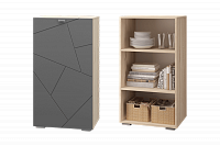 Тумба Скайлайн дуб сонома/графит