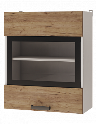 Шкаф настенный 6В2 1-дверный со стеклом Крафт в интернет-портале Алеана-Мебель