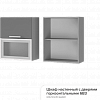 Шкаф настенный 6В3 с дверями горизонтальными Прованс 2 в интернет-портале Алеана-Мебель