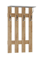 Вешалка Ямайка ЯПВ-1, дуб крафт/белый