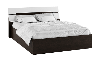 Кровать с настилом ДСП Гавана 140х200, белый глянец в интернет-портале Алеана-Мебель