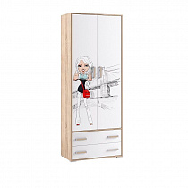 Шкаф для одежды 2-х дв. Бланка фотопечать в интернет-портале Алеана-Мебель