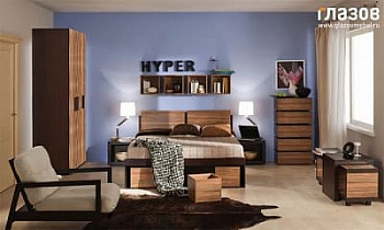 Спальня Hyper (комплект 1) в интернет-портале Алеана-Мебель