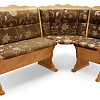 Кухонный угловой диван из массива Шерлок с обивкой ВМК-Шале цвет бук
