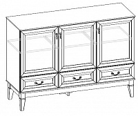 Изд.453 Комод ШхГхВ 133х44,5х94,1 см