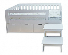 Детская кровать Вади - 4 с табуретом и 4 ящиками в интернет-портале Алеана-Мебель