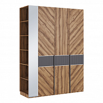 Шкаф трехдверный со стеллажом Моника 8+13 в интернет-портале Алеана-Мебель