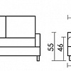 Кухонный диван Кельн Седьмая карета схема с размерами