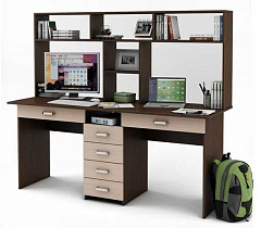 Компьютерный стол Лайт-11Я с надстройкой в интернет-портале Алеана-Мебель