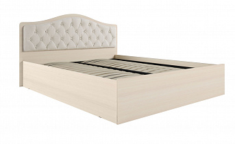 Кровать с подъемным механизмом Дели 140х200, дуб молочный/карамель в интернет-портале Алеана-Мебель