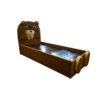 Кровать детская Медвежонок ВМК-Шале общий вид с левого ракурса