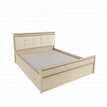 Кровать 1,6 м ЛКР-1 (1,6) с настилом, Ливорно, Дуб сонома в интернет-портале Алеана-Мебель