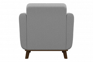 Кресло мягкое Лео, серый (Арника) вид сзади